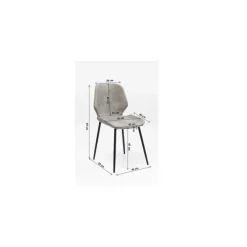 Chaise Honey Moon gris