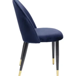 Chaise Iris velours bleu (2/set)