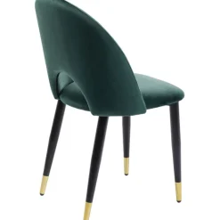 Chaise Iris velours vert