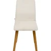 Chaise Lara velours cotelé crème