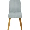 Chaise Lara velours cotelé bleu