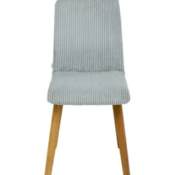 Chaise Lara velours cotelé bleu