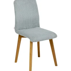 Chaise Lara velours cotelé bleu