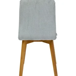Chaise Lara velours cotelé bleu