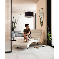 Chaise longue Balou crème 190cm