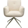 Chaise pivotante à acc. Hilla blanc
