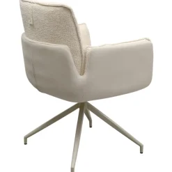 Chaise pivotante à acc. Hilla blanc