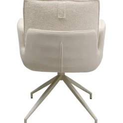 Chaise pivotante à acc. Hilla blanc