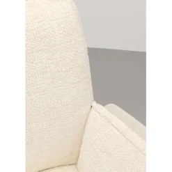Chaise pivotante à acc. Hilla blanc