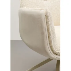 Chaise pivotante à acc. Hilla blanc