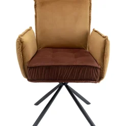 Chaise pivotante a. acc. Chelsea.marron