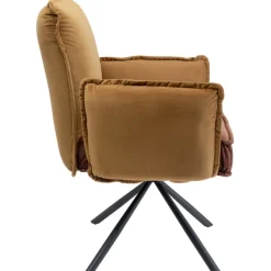 Chaise pivotante a. acc. Chelsea.marron