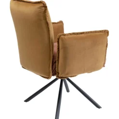 Chaise pivotante a. acc. Chelsea.marron