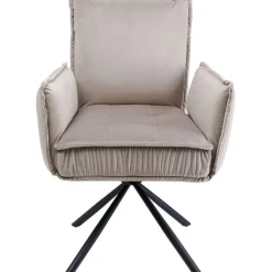 Chaise pivotante a. acc. Chelsea gris