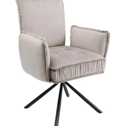 Chaise pivotante a. acc. Chelsea gris