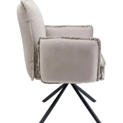 Chaise pivotante a. acc. Chelsea gris
