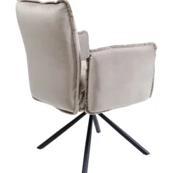 Chaise pivotante a. acc. Chelsea gris