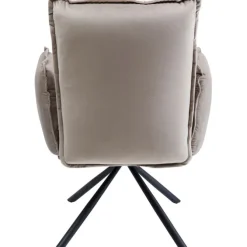 Chaise pivotante a. acc. Chelsea gris