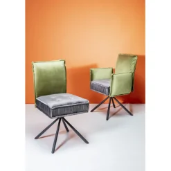 Chaise pivotante a. acc. Chelsea.vert