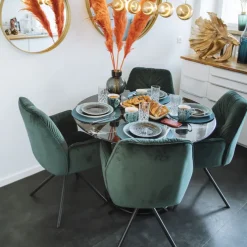 Chaise pivotante a. acc. Mila.vert