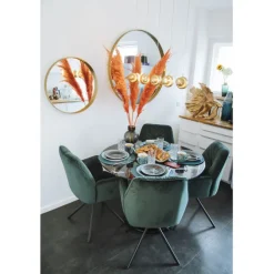 Chaise pivotante a. acc. Mila.vert