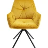 Chaise pivotante a. acc. Mila.jaune