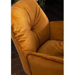 Chaise pivotante a. acc. Mila.jaune