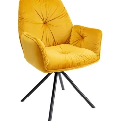 Chaise pivotante a. acc. Mila.jaune