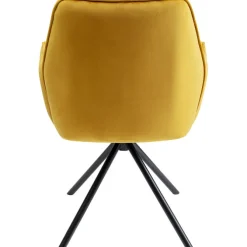Chaise pivotante a. acc. Mila.jaune