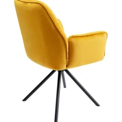 Chaise pivotante a. acc. Mila.jaune