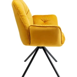 Chaise pivotante a. acc. Mila.jaune