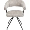 Chaise pivotante Arabella argent