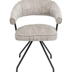 Chaise pivotante Arabella argent