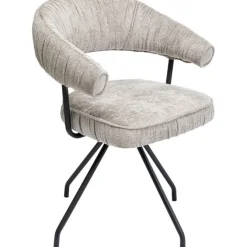 Chaise pivotante Arabella argent