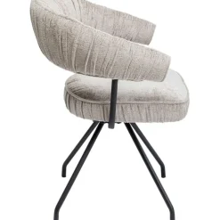 Chaise pivotante Arabella argent