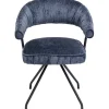 Chaise pivotante Arabella bleu