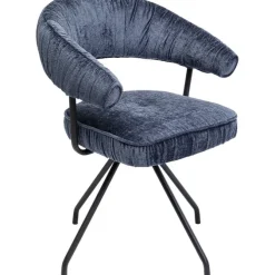 Chaise pivotante Arabella bleu