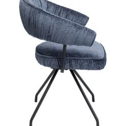 Chaise pivotante Arabella bleu