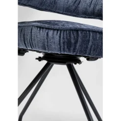 Chaise pivotante Arabella bleu