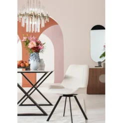 Chaise pivotante Baron crème