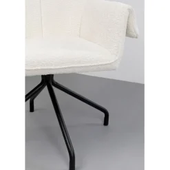 Chaise pivotante Bess crème
