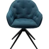 Chaise pivotante Carlito Mesh vert pétrole