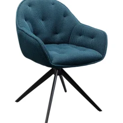 Chaise pivotante Carlito Mesh vert pétrole