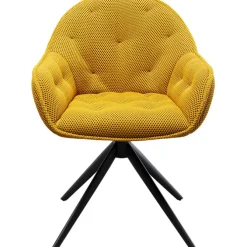 Chaise pivotante Carlito Mesh jaune