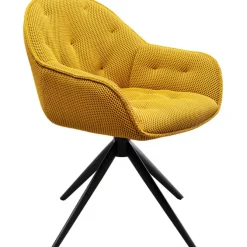 Chaise pivotante Carlito Mesh jaune