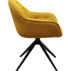 Chaise pivotante Carlito Mesh jaune
