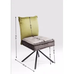 Chaise pivotante Chelsea vert