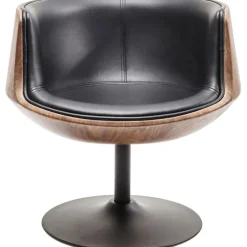 Chaise pivotante Club noyer