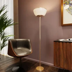 Chaise pivotante Club noyer