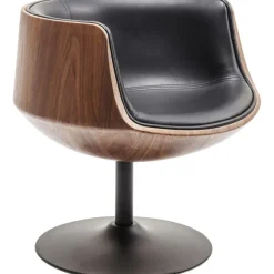 Chaise pivotante Club noyer